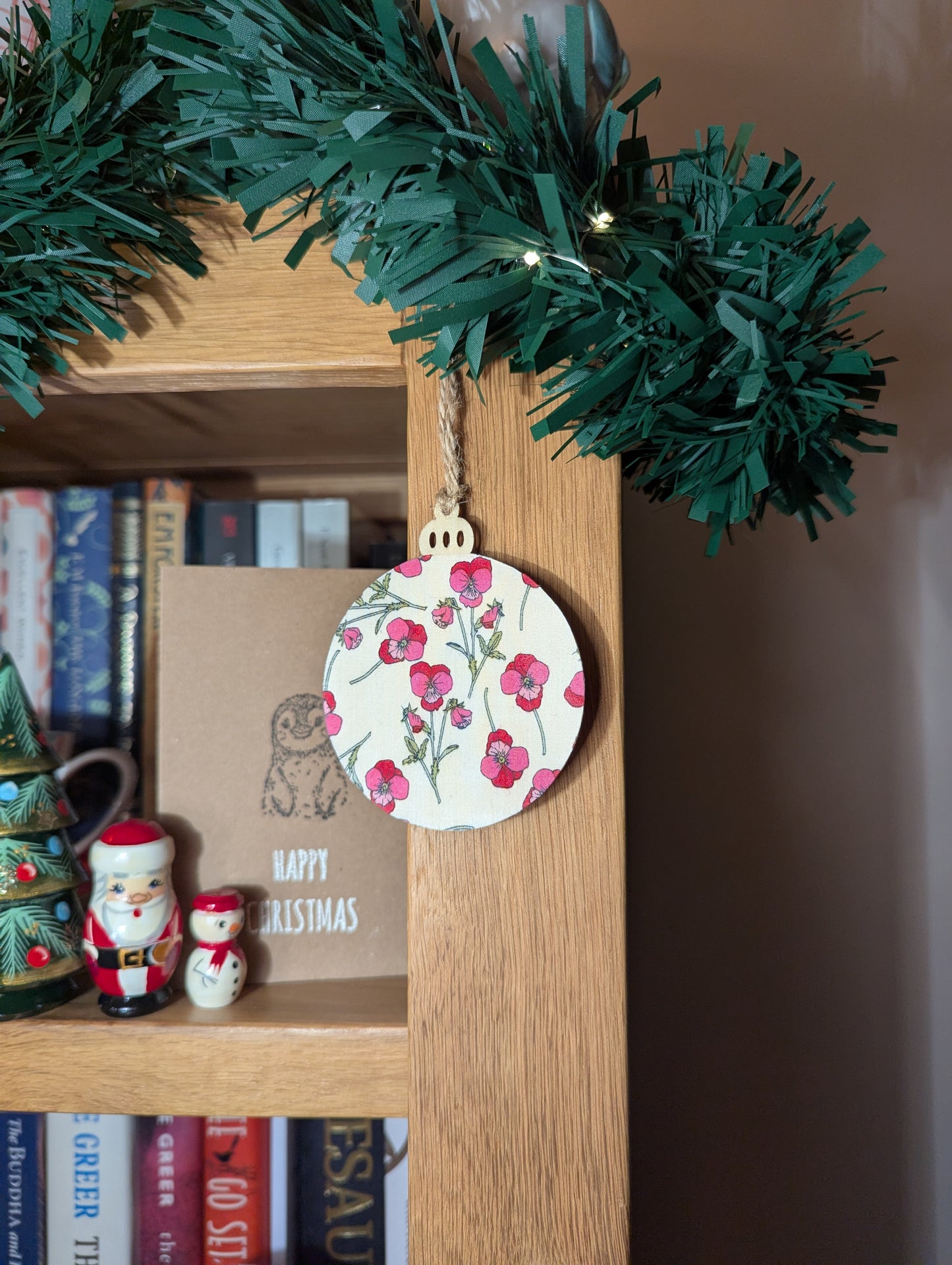 Liberty London Tana Lawn Poppy and Daisy Handmade Bauble