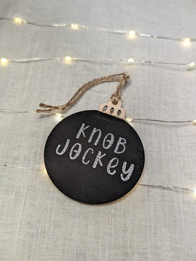Knob Jockey - Cheeky Swear Word Bauble