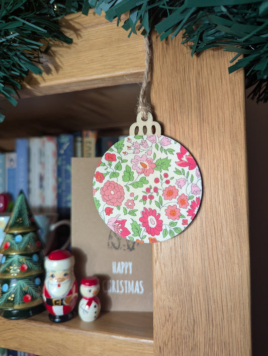 Liberty London Summer Garden Handmade Bauble