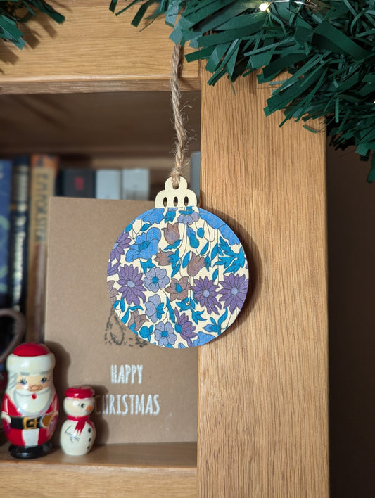 Liberty Tana Lawn Fabric Poppy Forest B Handmade Bauble