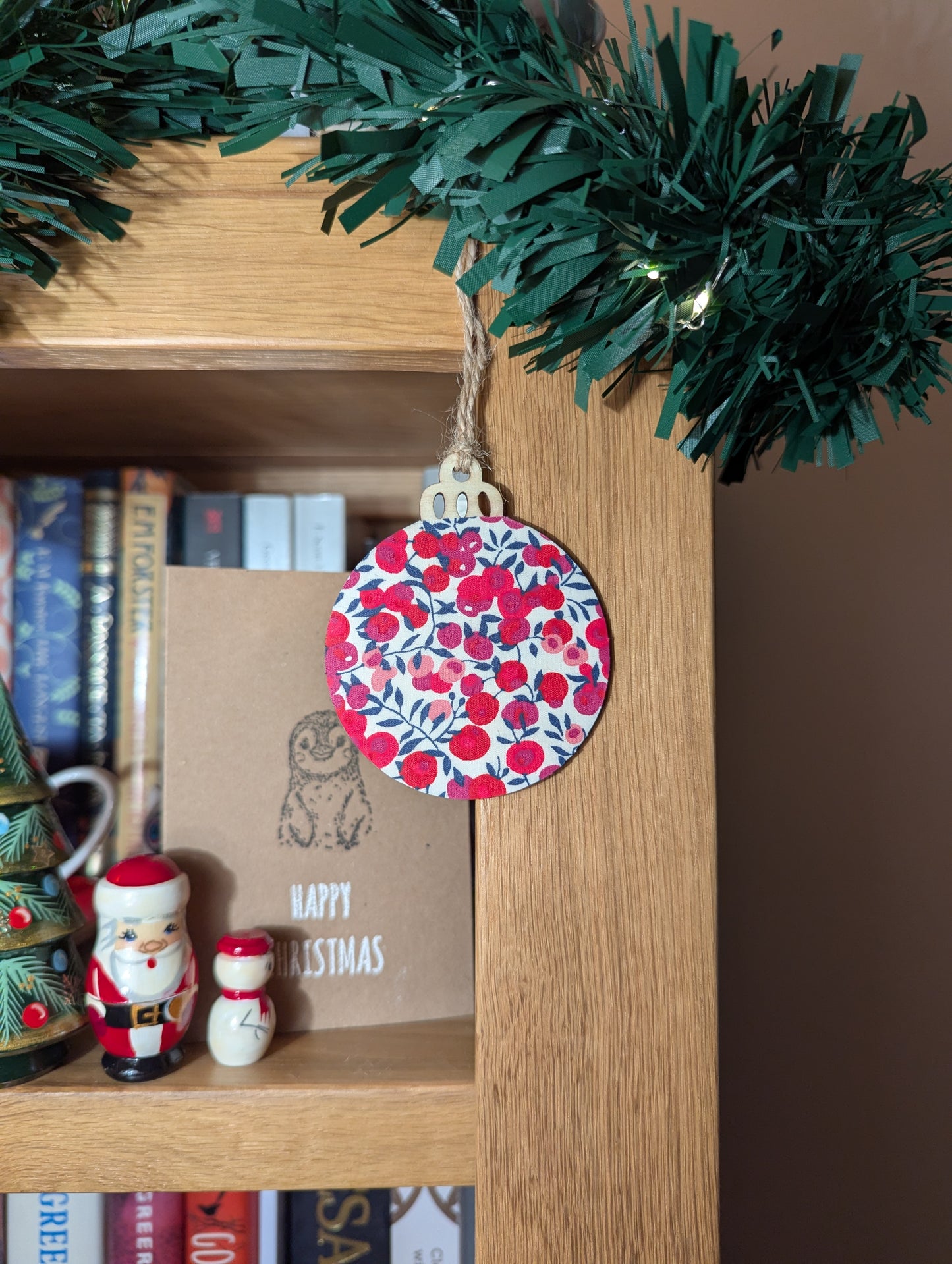 Liberty Tana Lawn™ Wiltshire Red Handmade Bauble