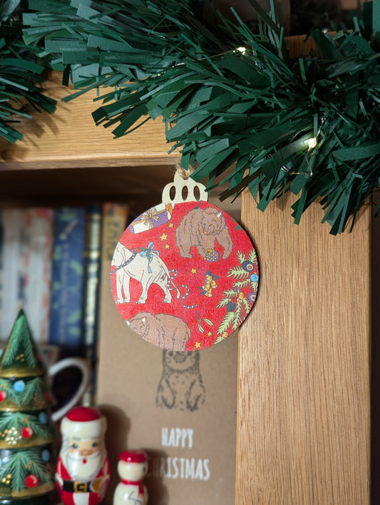 Liberty Tana Lawn Red Christmas